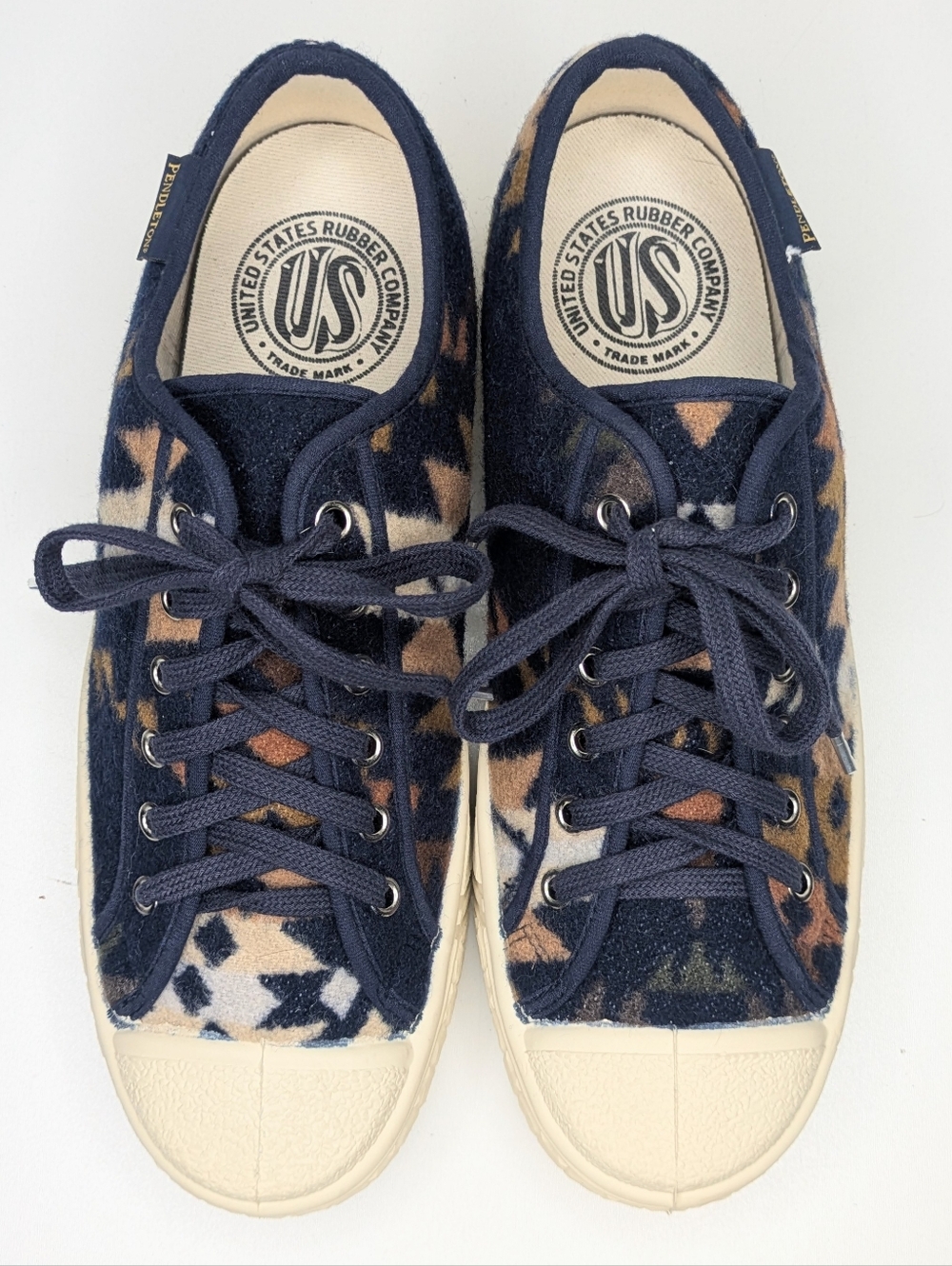 US Rubber Co X Pendleton Mission Trail Low Tops Wool Lace Up Women's Size 9